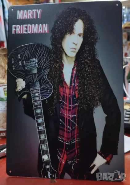 Marty Friedman-метална табела(плакет), снимка 1