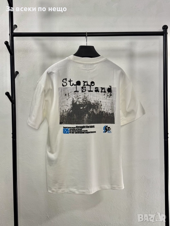 Stone Island Мъжка Бяла Тениска👕Мъжка Блуза С Къс Ръкав Код V.B.43, снимка 1
