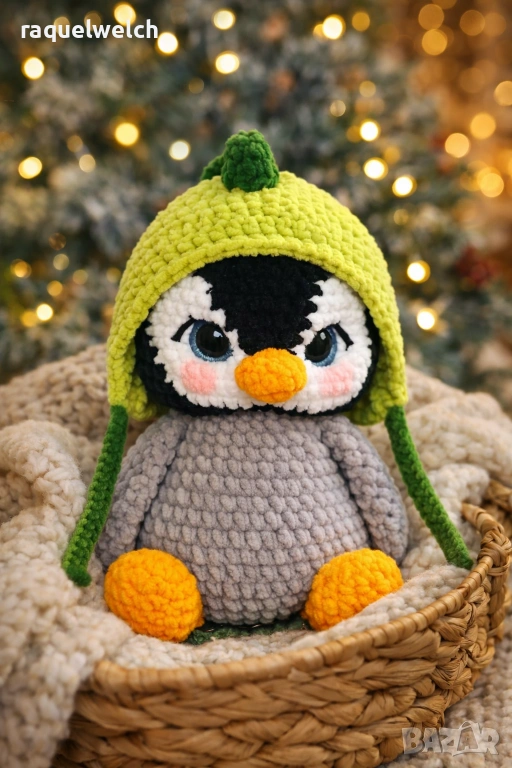 Ръчно Изплетено Пингвинче "Амигурими", снимка 1