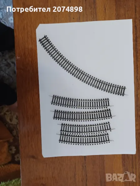 Лот извити релси(половинки), мащаб 1:120, снимка 1