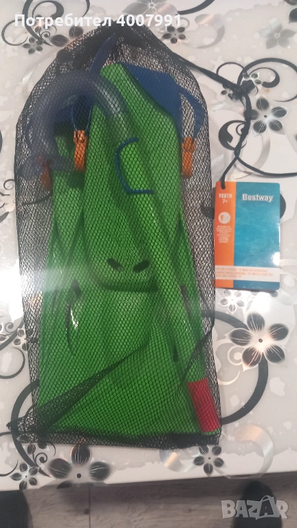 Детски плавници с шнорхел, снимка 1