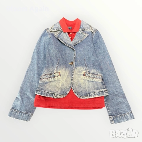 Дамско дънково яке Miss Sixty, снимка 3 - Якета - 52102767