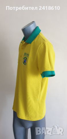 Hugo Boss Paddy Flag Brazil Cotton Modern Fit Mens Size M ОРИГИНАЛНА Тениска!, снимка 7 - Тениски - 46087928