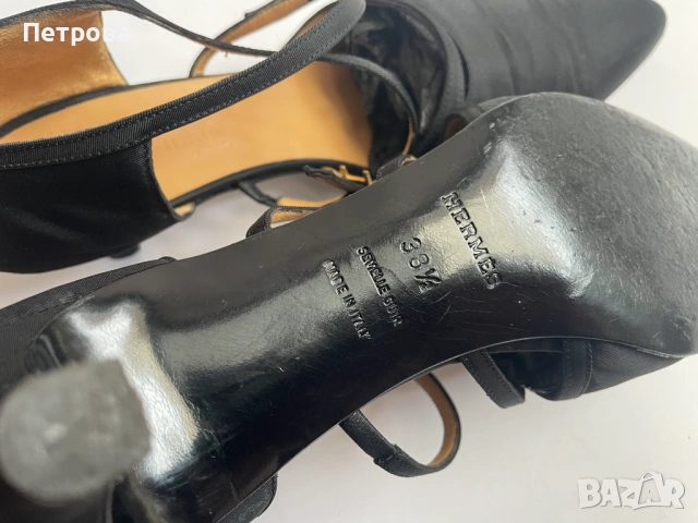 Обувки Hermes на ток 38.5 Оригинал, снимка 9 - Дамски обувки на ток - 53276795