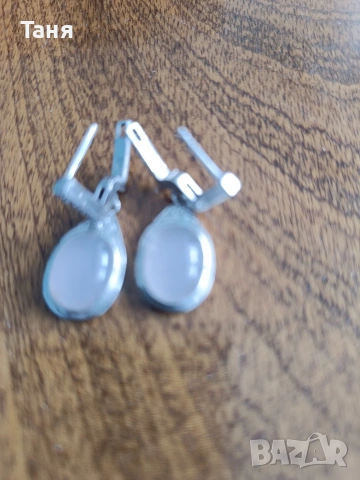 Дамски сребърен комплект с розов кварц 