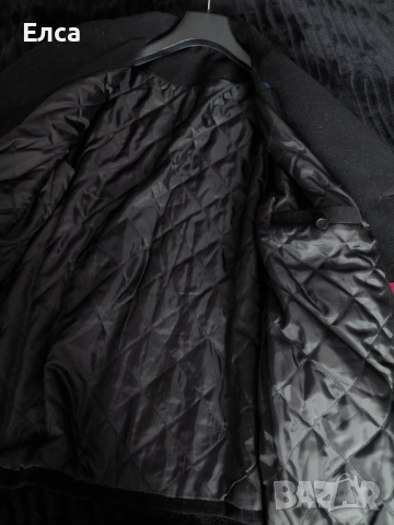 Дамско черно палто, снимка 3 - Палта, манта - 51951365