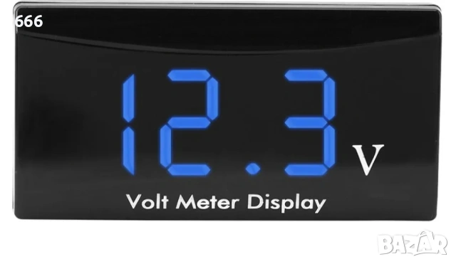 12V LED цифров волтметър за автомобили и мотоциклети, снимка 5 - Аксесоари и консумативи - 53575922