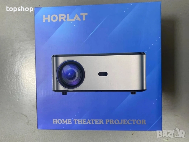НОВ, ПРОВЕРЕН HORLAT Проектор с 300", 4K, 25000 лумена, оригинален 1080P WiFi Bluetooth проектор..., снимка 9 - Плейъри, домашно кино, прожектори - 51628719