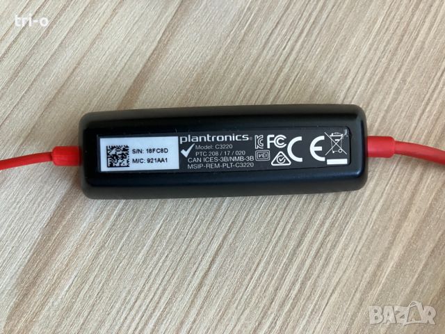 USB Stereo Слушалки с микрофон PLANTRONICS BLACKWIRE C3220, снимка 4 - Слушалки и портативни колонки - 45607594