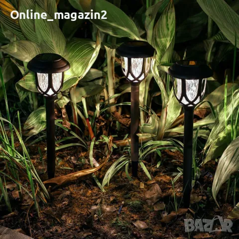 Соларна лампа за градина "уникален дизайн и визия" модел 2024 - 1 бр, снимка 1
