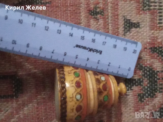 Дървена солница стара 53666, снимка 6 - Други ценни предмети - 53420534