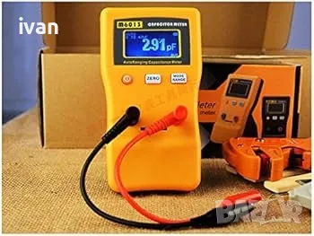 Измервател на капацитета на кондензатора с автоматично определяне на обхвата 5-цифрено отчитане 