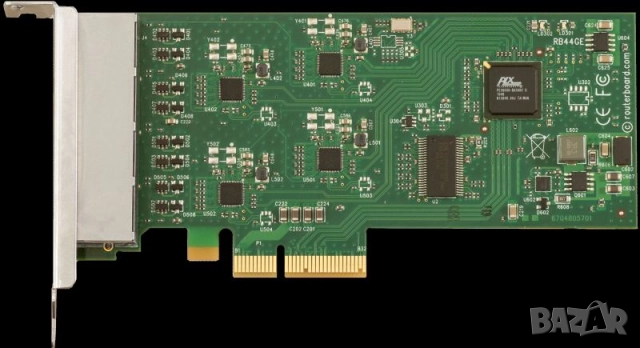 rb44ge 4x1000Mbps порта на един PCI-ex4 нископрофилна low profile