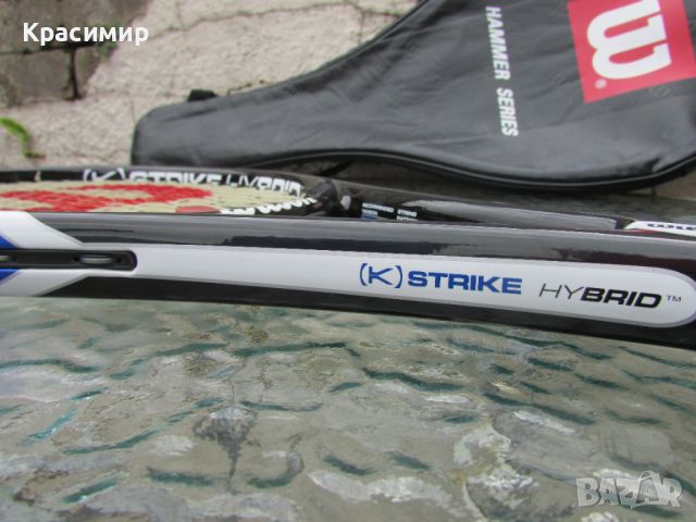 Тенис ракета Wilson (K) Strike Hybrid, снимка 4 - Тенис - 46401761