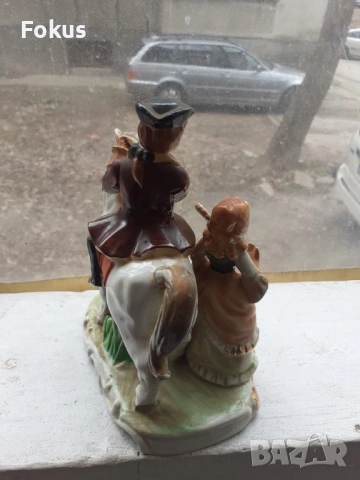 Порцеланова статуетка фигура композиция - порцелан - куче, снимка 4 - Антикварни и старинни предмети - 53431927
