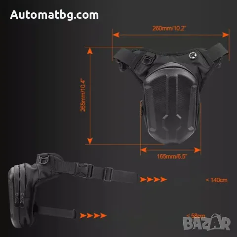 Мото раница Automat, Водоустойчива, Гумирана, 1001, Черен, снимка 5 - Аксесоари и консумативи - 49289080