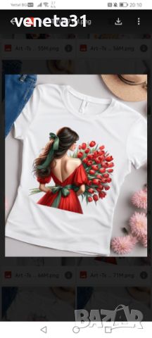 Дамски Art блузи с къс ръкав, снимка 3 - Тениски - 45625326