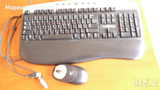 Клавиатура Logitech, комплект с безкабелна мишка, снимка 4 - Работни компютри - 52013730