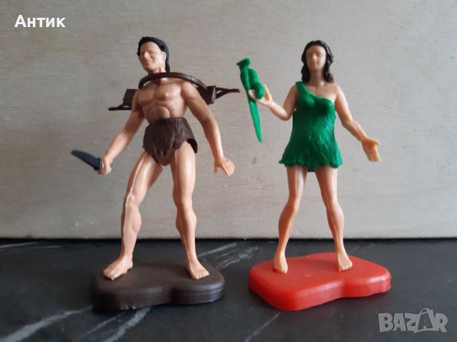 Стари Играчки Кinder Тарзан и Джейн 1977 год., снимка 1 - Други ценни предмети - 46183431