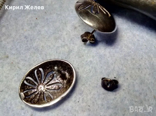 ЧУДЕСНИ АЖУРНИ ФЛОРАЛНИ СРЕБЪРНИ ОБЕЦИ ОКСИДИРАНО СРЕБРО 925 ХУДОЖЕСТВЕНА БИЖУТЕРСКА ИЗРАБОТКА 33982, снимка 10 - Обеци - 50056483