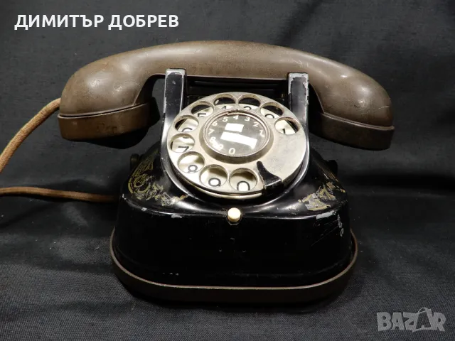СТАР РЕТРО МЕТАЛЕН ТЕЛЕФОН С ШАЙБА ОФИС ДЕКОРАЦИЯ, снимка 8 - Антикварни и старинни предмети - 49985482