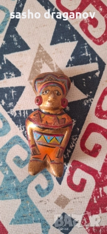 Глинена статуетка - свирка от Перу