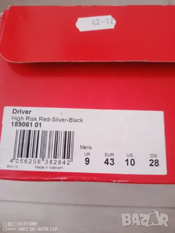 Оригинални маратонки Puma Driver High Risk Red номер 43, снимка 7 - Маратонки - 49114629