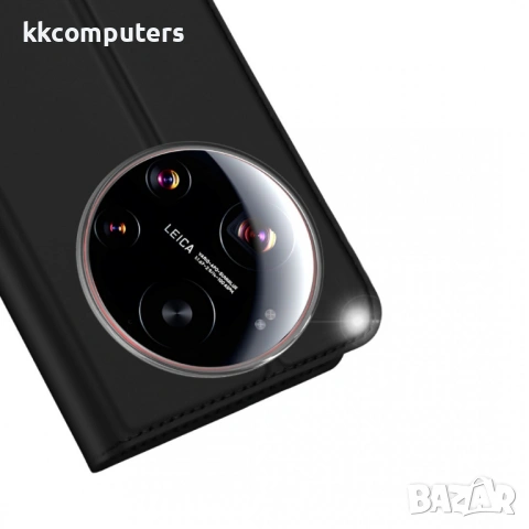 DUX DUCIS Skin Pro Кожен Калъф за Xiaomi 17 Ultra 5G - Слот за карта, Стойка, 2 цвята, снимка 6 - Калъфи, кейсове - 53727481