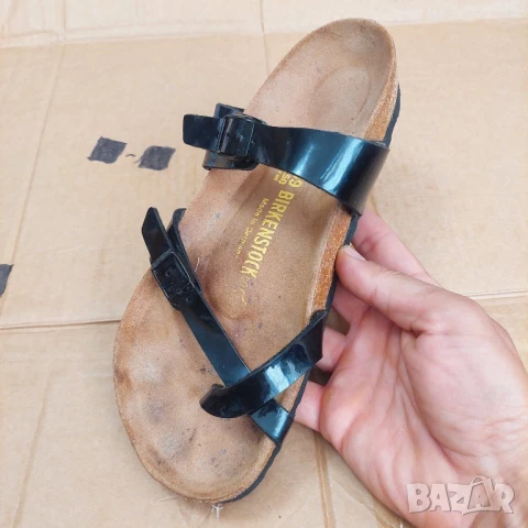  чехли / сандали Birkenstock Mayari от естествена кожа, черни, снимка 14 - Чехли - 50749637