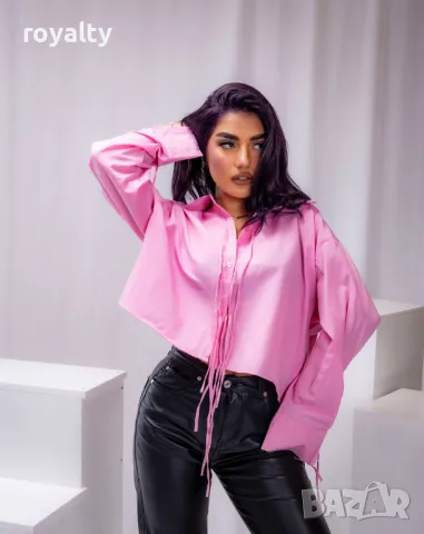 Розова дамска риза 