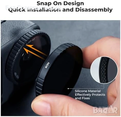 Нови DJI Osmo Action 6 филтри комплект 6 в 1 K&F CPL ND Black Mist 1/4, снимка 7 - Обективи и филтри - 53391149