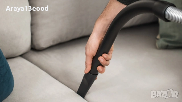 Прахосмукачка с торбичка Siemens Synchropower VS06WH1T, 850 W, бяла, снимка 11 - Прахосмукачки - 53856014