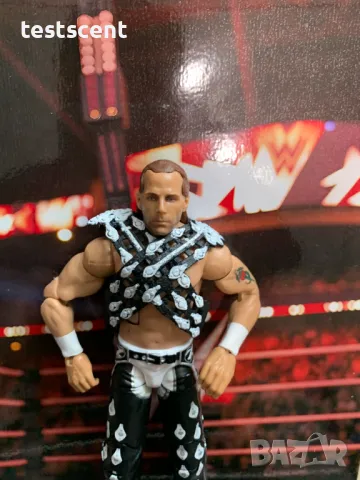 Екшън фигура WWE Shawn Michaels HBK Elite Classic Exclusive Mattel WWF Шон Майкълс, снимка 5 - Фигурки - 49511489