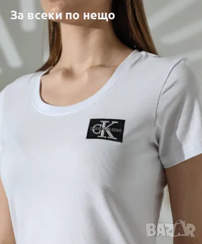 Calvin Klein Дамска Тениска👚Дамска Блуза С Къс Ръкав Келвин Клайн - Налични Различни Цветове, снимка 11 - Тениски - 48932401