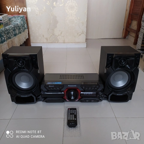 Panasonic SC-AKX320 / 450W DJ Audio System – Bluetooth, USB, CD – Отлично състояние