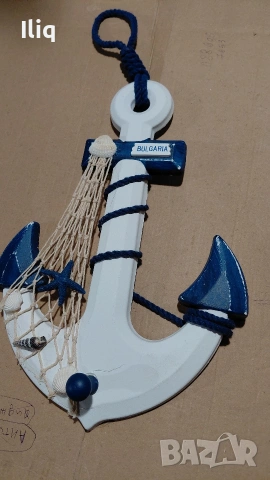 декоративна дървена котва. , снимка 2 - Декорация за дома - 53486332