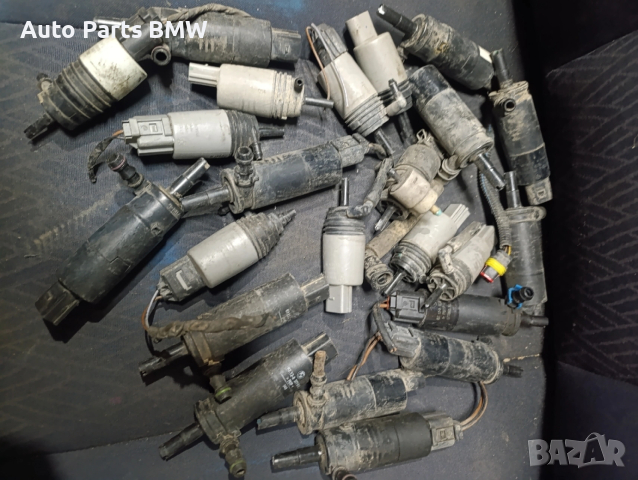 Моторче течност чистачки BMW E60 E61 E63 E65 E39 E46 E53 E83 Пръскалка стъкломиещо БМВ, снимка 4 - Части - 53226535