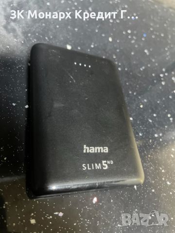 преносима батерия - Hama Slim 5HD 5000 mAh, снимка 2 - Външни батерии - 46463496