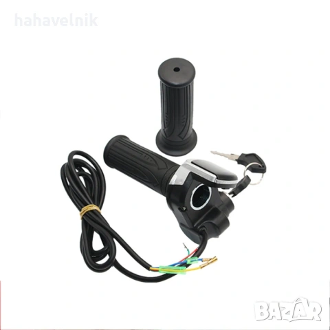 Ръчка за газ за скутер, масур,със дисплей и контактен ключ за 36 волта комплект, снимка 4 - Друга електроника - 53247406