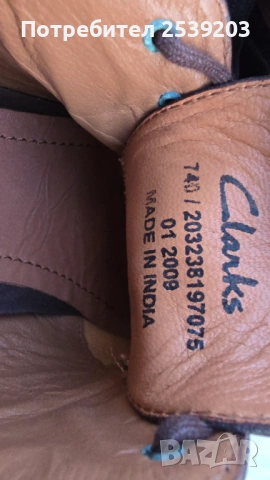 Мъжки обувки Clarks №42, снимка 8 - Официални обувки - 53910846