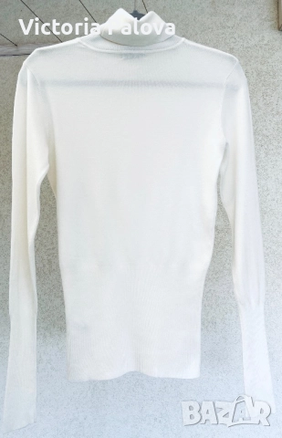 Нежна блуза/пуловер цвят айвъри, снимка 6 - Блузи с дълъг ръкав и пуловери - 51575152