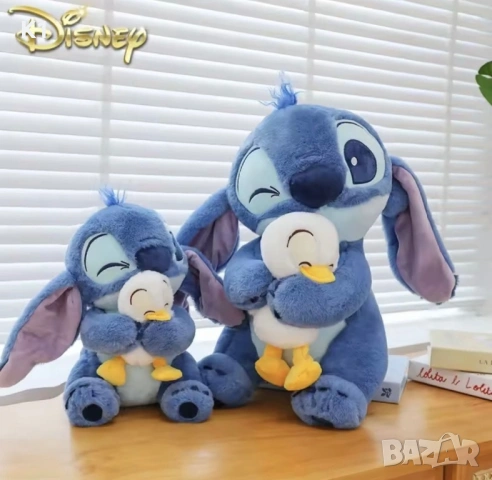 Голям плюшен Стич с Пате 25см, Плюшена играчка Лило и Стич Stitch, снимка 4 - Плюшени играчки - 53003795
