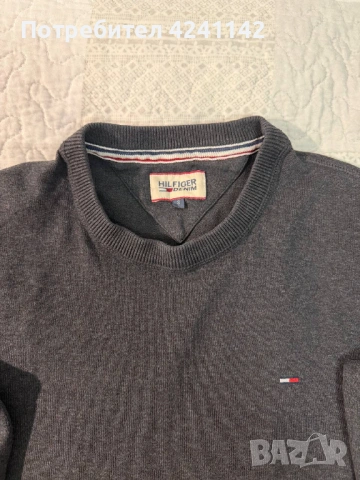 Пуловер Tommy Hilfiger мъжки сив / Размер S, снимка 3 - Пуловери - 53837718