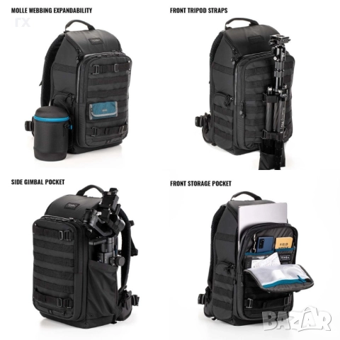 Фотораница Tenba Axis V2 Tactical 20L backpack - нова, снимка 3 - Чанти, стативи, аксесоари - 52646007