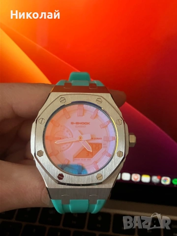 Casio G-Shock Tiffany Blue GA2100 Mod AP style, снимка 2 - Мъжки - 53975164