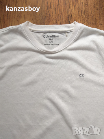 calvin klein golf - страхотна мъжка тениска ХЛ, снимка 2 - Тениски - 44979044