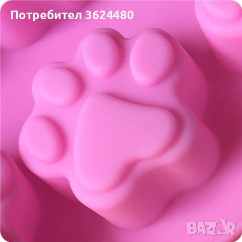 Силиконов молд с лапички 3785, снимка 7 - Форми - 53453119