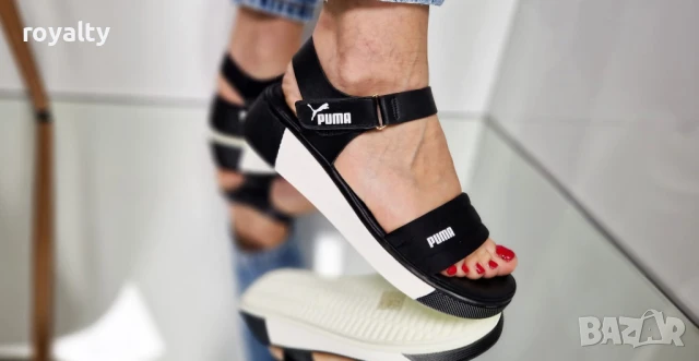 Puma черни дамски сандали , снимка 2 - Сандали - 51241357