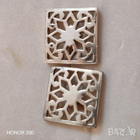 Сребърни мъжки ръкавели. , снимка 3 - Други - 53667552