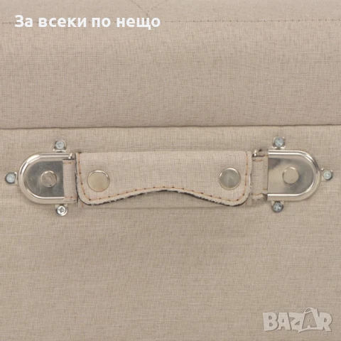 Табуретки за съхранение, 3 бр, бежови, плат Код P898, снимка 9 - Дивани и мека мебел - 50994433